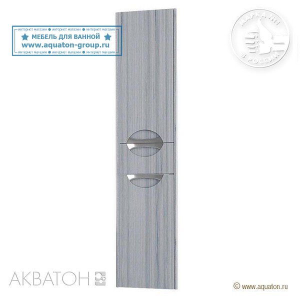 Шкаф-колонна АКВАТОН Сильва, левый дуб фьорд