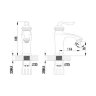 Смеситель для раковины Lemark Brava LM4706G Смеситель для раковины Lemark Brava LM4706G