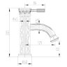 Смеситель для раковины Lemark Jasmine LM6606ORB Смеситель для раковины Lemark Jasmine LM6606ORB