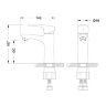 Смеситель для раковины Lemark Linara LM0406C Смеситель для раковины Lemark Linara LM0406C